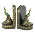 Peacock Book Ends